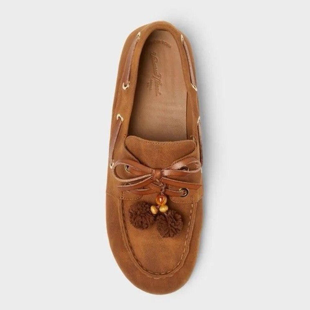 Women’s Midge Flats with Memory Foam Insole - Universal Thread Chestnut 7.5 - Picture 6 of 13